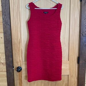 Jessica Textured Red Mini Dress